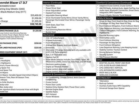 Used 2024 Chevrolet Blazer LT w/ Convenience Package image 11