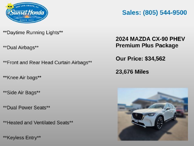 Used 2024 MAZDA CX-90 Plug-In Hybrid w/ Premium Plus AWD/4WD image 10