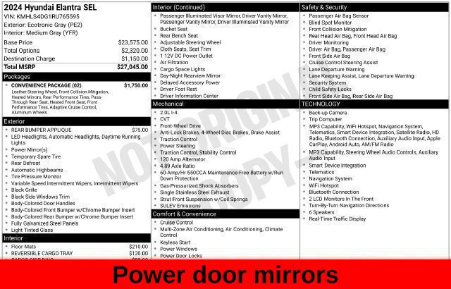Used 2024 Hyundai Elantra SEL w/ Convenience Package FWD image 54