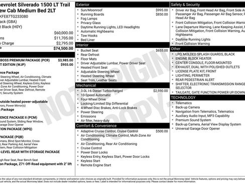 New 2026 Chevrolet Silverado 1500 LT Trail Boss w/ LT Trail Boss Premium Package image 16