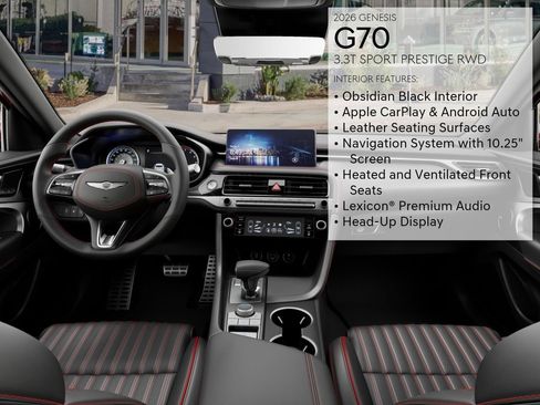 New 2026 Genesis G70 3.3T Sport Prestige RWD image 21