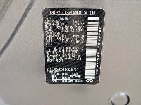 Used 2019 INFINITI QX80 Luxe w/ Proassist Package image 19