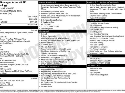 Used 2018 Volkswagen Atlas SE image 14