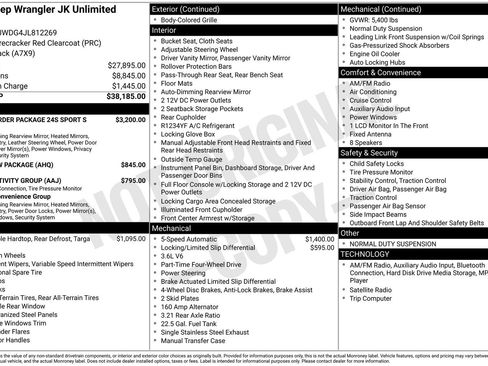 Used 2018 Jeep Wrangler Unlimited Sport S image 34