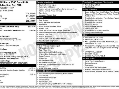 Used 2023 GMC Sierra 3500 Denali w/ Denali Ultimate Package AWD/4WD image 1