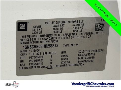 Used 2017 Chevrolet Suburban LT RWD image 26
