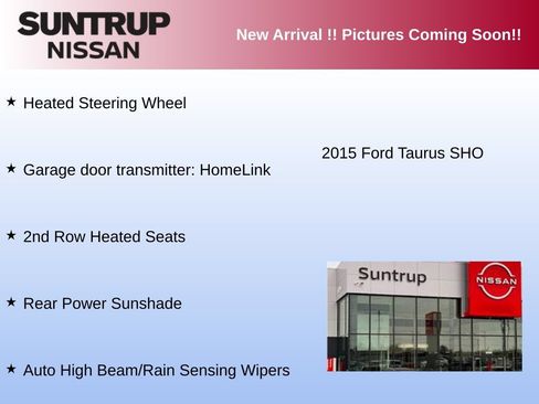 Used 2015 Ford Taurus SHO w/ Equipment Group 401A AWD/4WD image 4