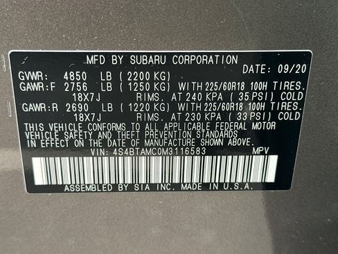 Used 2021 Subaru Outback Limited w/ Popular Package #2 image 30