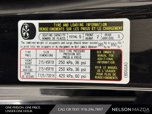 Certified 2025 MAZDA MAZDA3 s FWD image 50