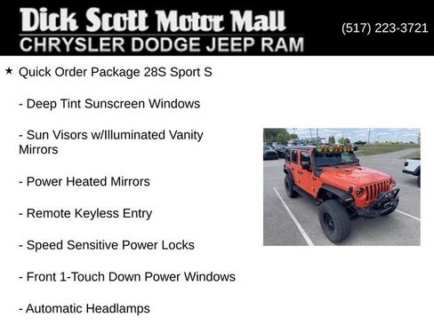 Used 2018 Jeep Wrangler Unlimited Sport S AWD/4WD image 4