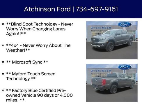 Certified 2023 Ford Ranger XLT w/ Equipment Group 302A High image 8