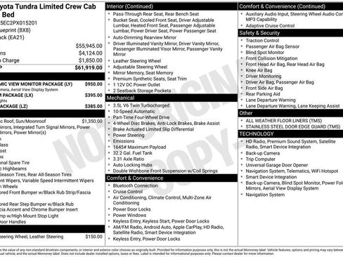 Used 2023 Toyota Tundra Limited AWD/4WD image 16