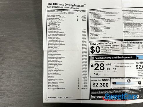 Used 2025 BMW 440i xDrive Convertible w/ Parking Assistance Package image 63