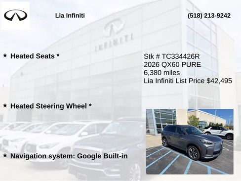 Certified 2026 INFINITI QX60 Pure w/ Cargo Package AWD/4WD image 20