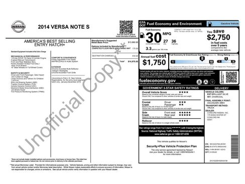 Used 2014 Nissan Versa Note S FWD image 2