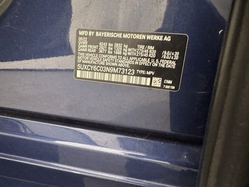 Used 2022 BMW X6 xDrive40i w/ Executive Package image 34