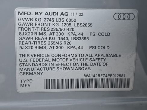 Used 2023 Audi Q4 e-tron Prestige w/ Black Optic Package image 36