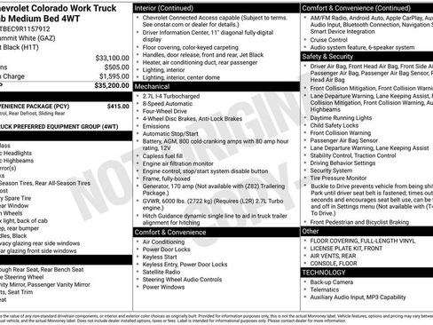 Used 2024 Chevrolet Colorado W/T w/ WT Convenience Package image 9