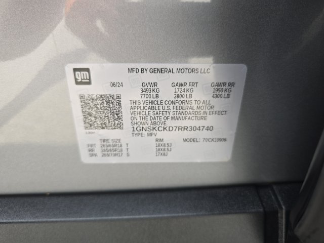 Certified 2024 Chevrolet Suburban LT AWD/4WD image 35