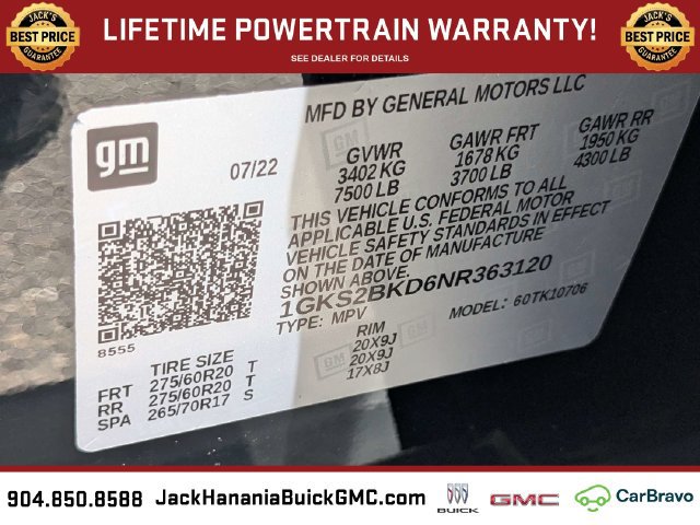 Used 2022 GMC Yukon SLT w/ SLT Luxury Package AWD/4WD image 21