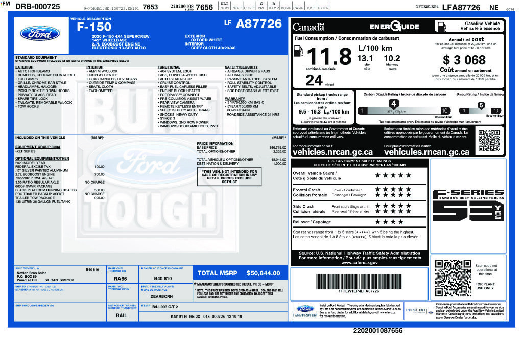 Used 2020 Ford F150 XLT w/ Trailer Tow Package AWD/4WD image 32