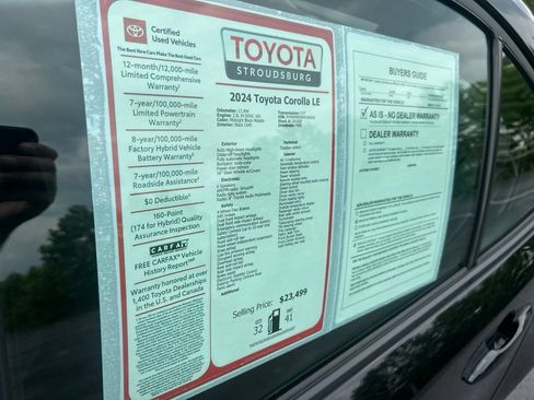 Certified 2024 Toyota Corolla LE FWD image 30