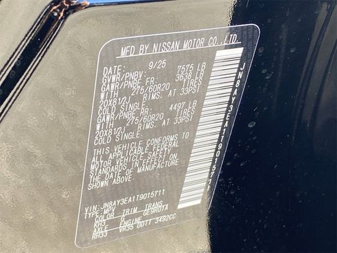 New 2026 Nissan Armada Platinum image 35