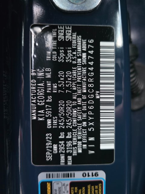 Certified 2024 Kia Telluride S w/ S Sunroof Package AWD/4WD image 29