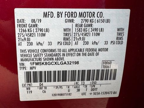 Used 2020 Ford Explorer ST w/ ST Street Pack AWD/4WD image 8