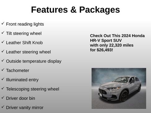 Certified 2024 Honda HR-V Sport image 24