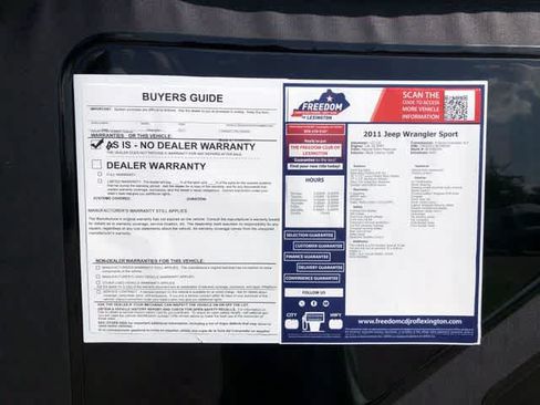 Used 2011 Jeep Wrangler Sport AWD/4WD image 28