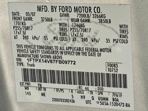 Used 2007 Ford F150 XLT AWD/4WD image 39