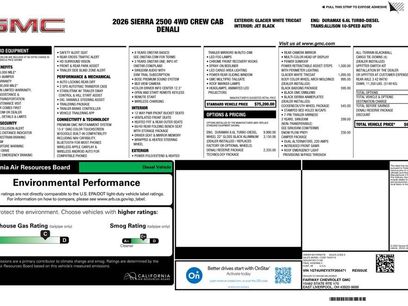 New 2026 GMC Sierra 2500 Denali w/ Denali Reserve Package