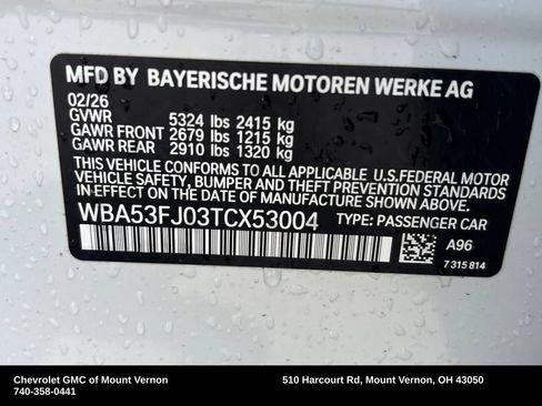 Used 2026 BMW 530i xDrive w/ Premium Package AWD/4WD image 33