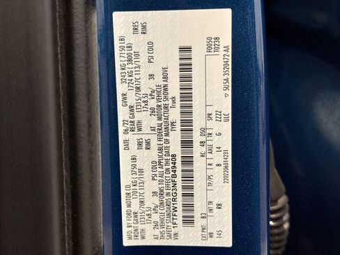 Certified 2022 Ford F150 Raptor w/ Equipment Group 801A High AWD/4WD image 43