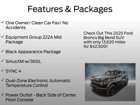 Certified 2025 Ford Bronco Big Bend AWD/4WD image 4