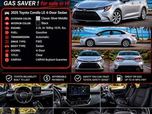 Used 2025 Toyota Corolla LE FWD image 2