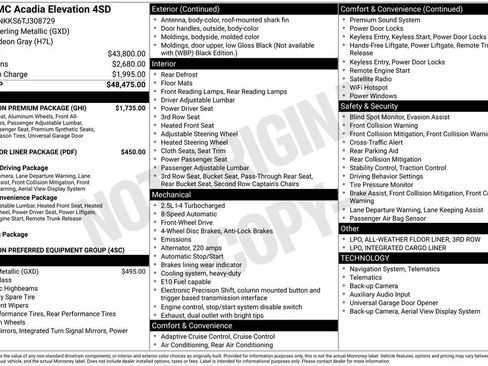 New 2026 GMC Acadia Elevation w/ Elevation Premium Package FWD image 19