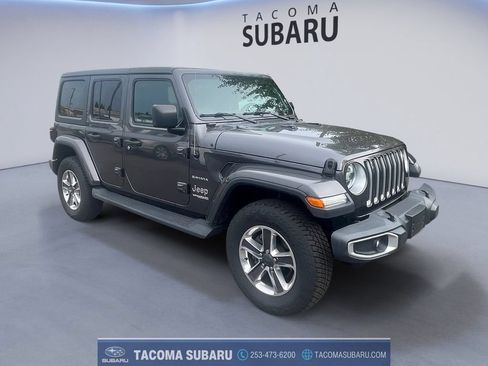 Used 2020 Jeep Wrangler Unlimited Sahara w/ Uconnect 4C Nav & Sound Group AWD/4WD image 7