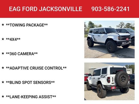 Used 2025 Ford Bronco Raptor w/ Interior Carbon Fiber Pack AWD/4WD image 8