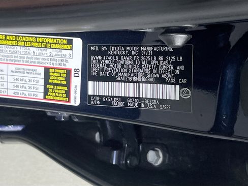 Used 2021 Lexus ES 350 w/ Premium Package image 31