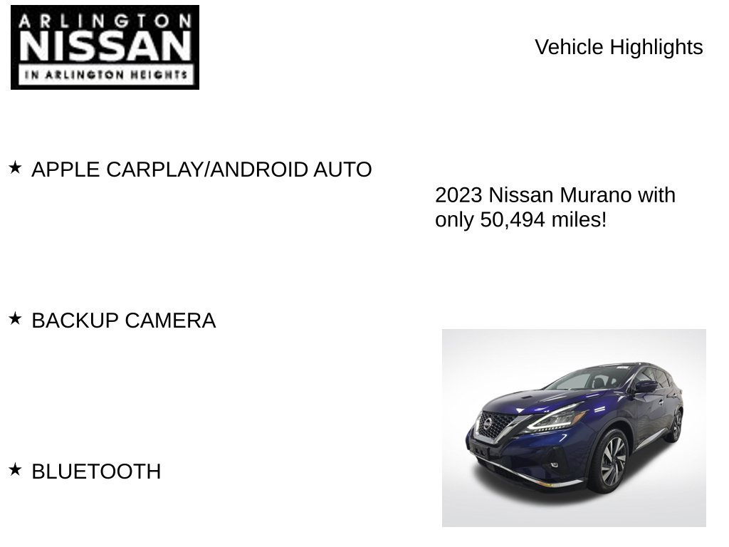 Used 2023 Nissan Murano SL w/ SL Moonroof Package AWD/4WD image 8