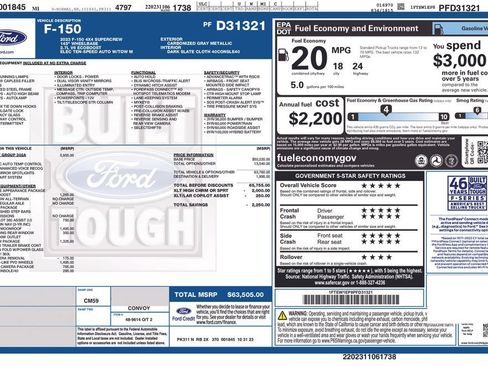 Certified 2023 Ford F150 XLT w/ Equipment Group 302A High AWD/4WD image 30