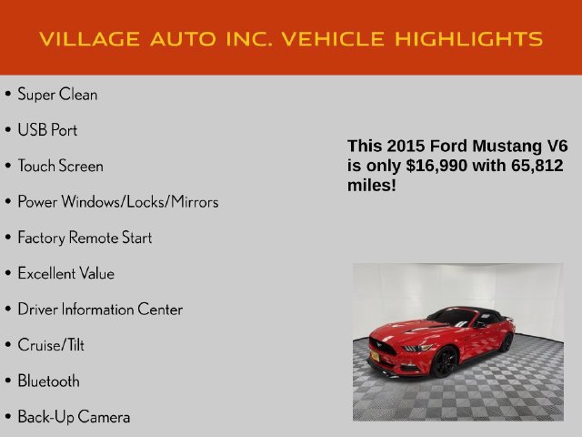 Used 2015 Ford Mustang Convertible RWD image 7