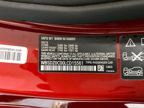 Used 2020 BMW M8 Convertible w/ M Carbon Exterior Package image 36