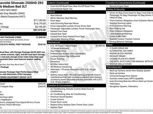 Used 2025 Chevrolet Silverado 2500 ZR2 w/ Technology Package AWD/4WD image 5