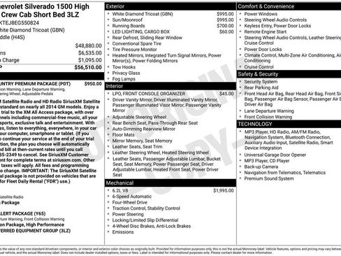 Used 2014 Chevrolet Silverado 1500 High Country w/ High Country Premium Package AWD/4WD image 6