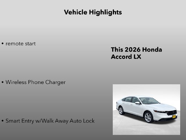 New 2026 Honda Accord LX image 15
