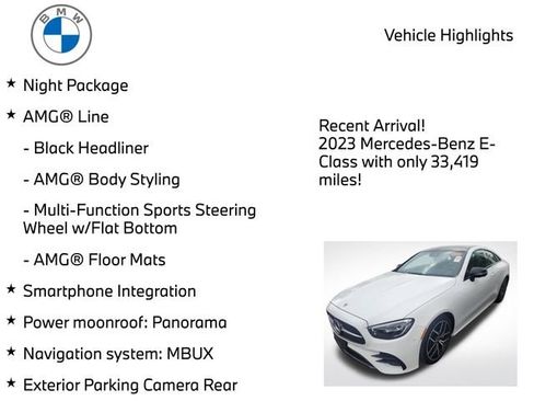 Used 2023 Mercedes-Benz E 450 4MATIC Coupe w/ AMG Line image 4