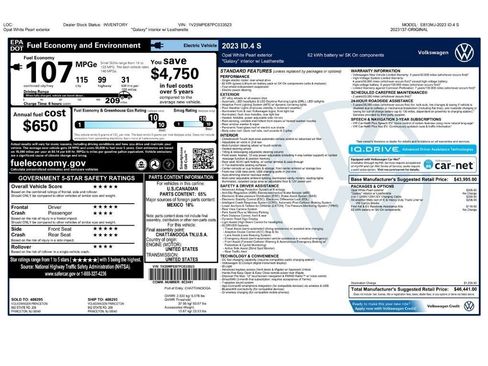 Used 2023 Volkswagen ID.4 S RWD image 2